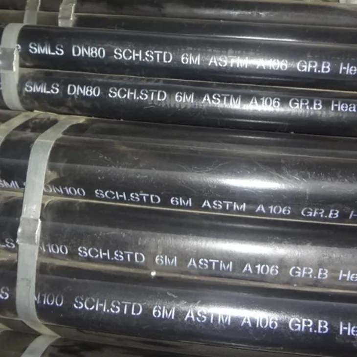 AISI B36.10 ASTM A106 B Paip Lancar Keluli Hitam