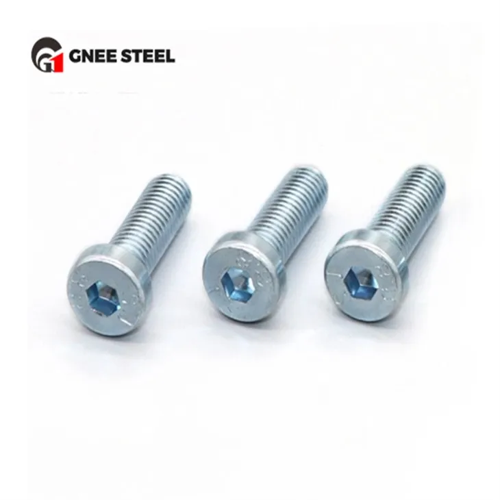 DIN7984 Bolt Soket Heksagon Bergalvani Putih Biru