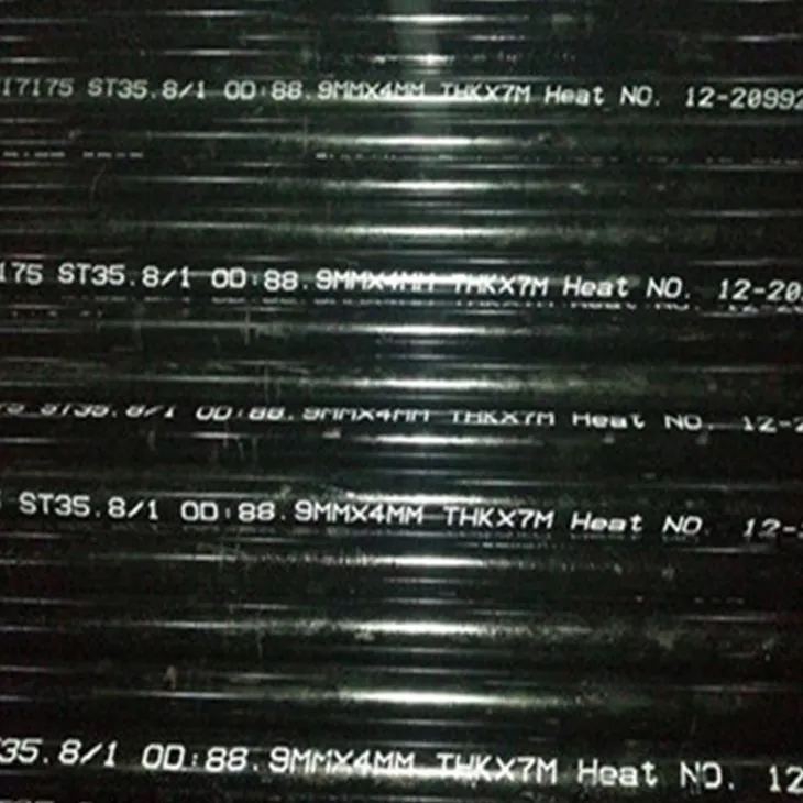 DIN 17175 St35.8 Paip Keluli Karbon Lancar